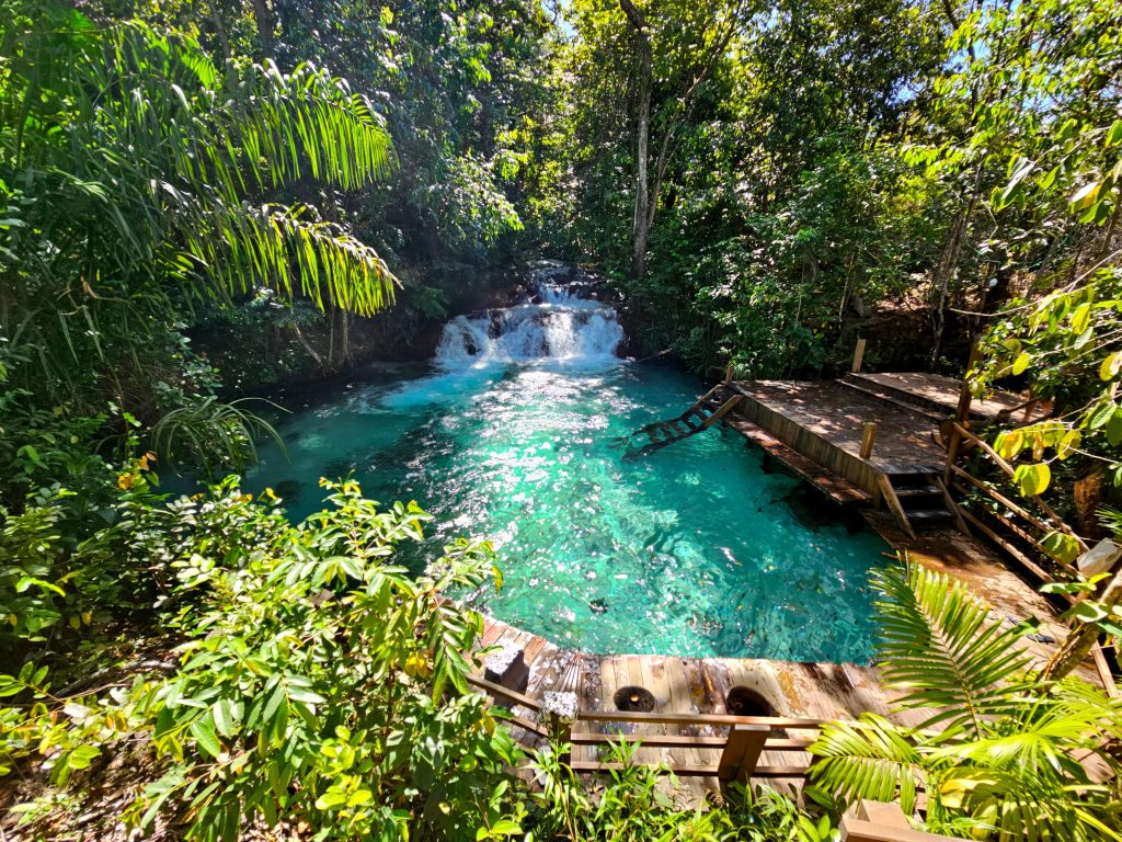 Pequena Cachoeira No Jalap O Tocantins Brasil