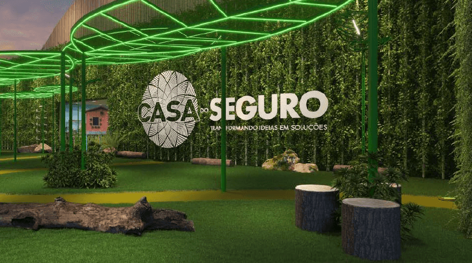 Entrada da Casa do Seguro na COP30.